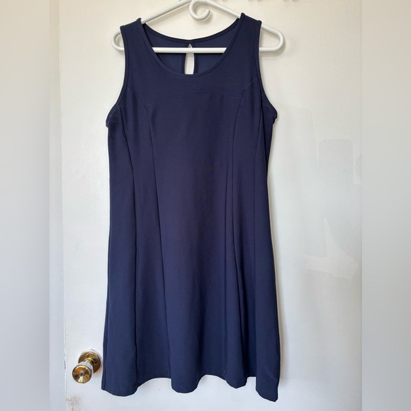 ✨Mondetta Navy Sleeveless A-Line Dress - Size Large - Picture 1 of 4